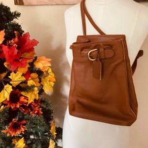 100% Genuine Leather Coach Mini Backpack